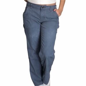 Carhartt Original Fit Short Blue-Gray Crawford Carpenter Utility Pants